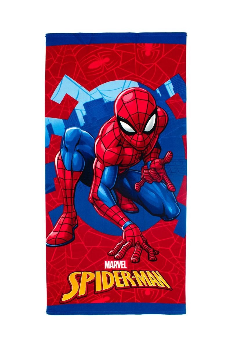 0011534_SKU_54460912076 Πετσέτα Θαλάσσης Quick Dry Marvel Spider-Man 531 70X140 Red 100% Microfiber - Image 1