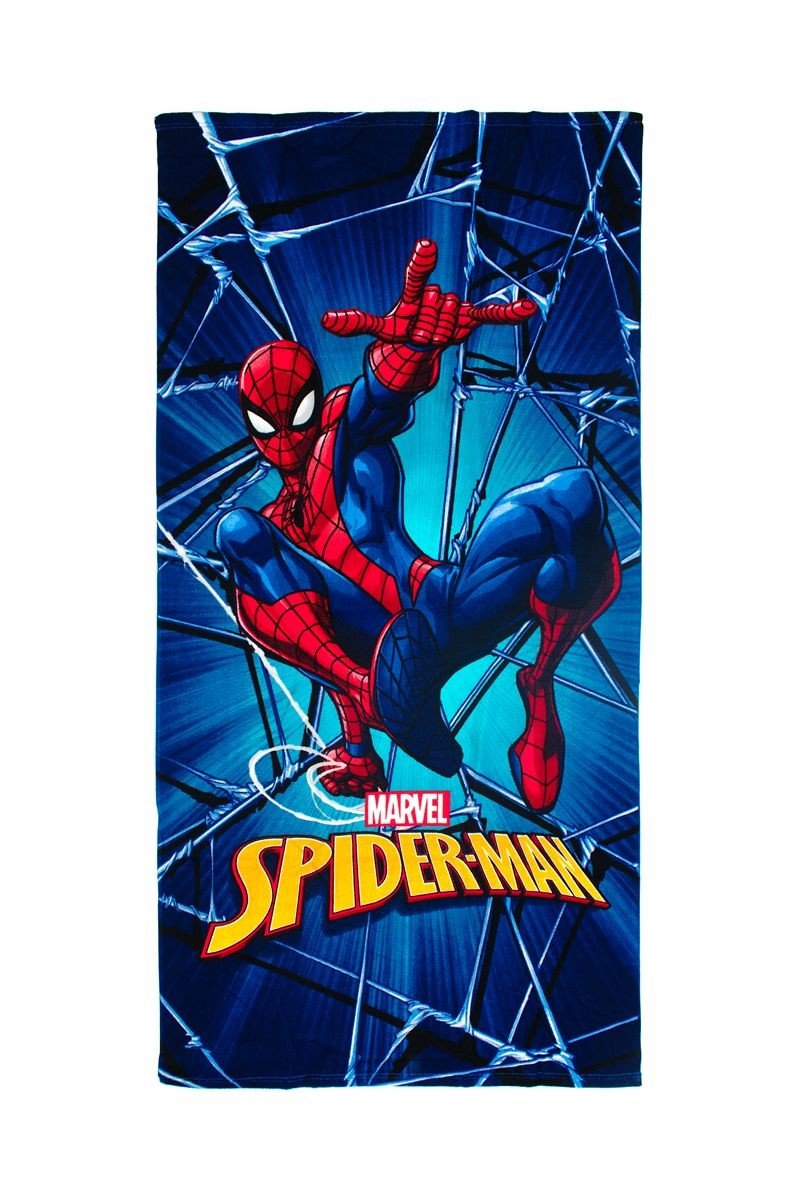 0011540_SKU_54460912079 Πετσέτα Θαλάσσης Quick Dry Marvel Spider-Man 550 70X140 Blue 100% Microfiber - Image 1