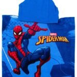 Πόντσο Θαλάσσης Quick Dry Marvel Spider-Man 538 50X100 Sky Blue-Blue 100% Microfiber